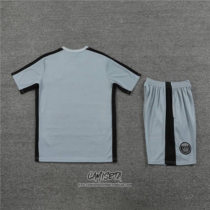 Chandal del Paris Saint-Germain Jordan 2023-2024 Manga Corta Gris - Pantalon Corto